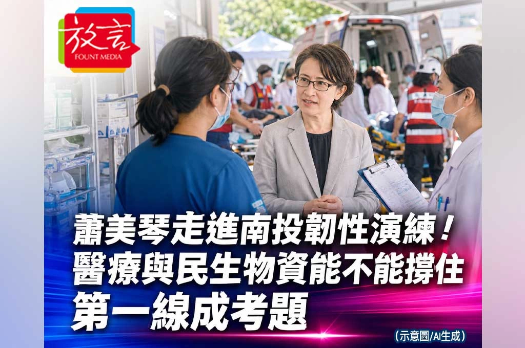 《放. 新聞／台灣要聞》蕭美琴走進南投韌性演練！醫療與民生物資能不能撐住第一線成考題