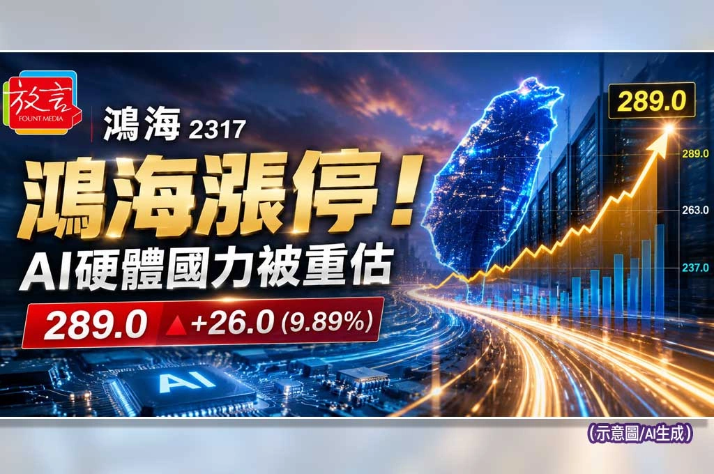 《放. 專題》鴻海漲停不是偶然！劉揚偉喊AI動能非常有信心　台灣伺服器供應鏈正被世界重新定價