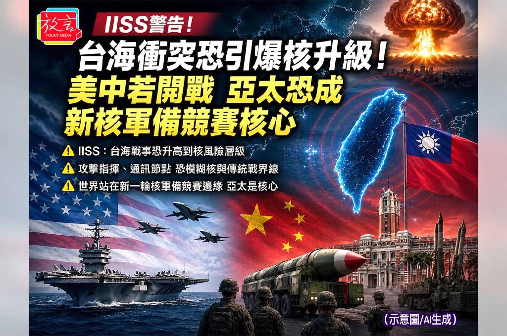 IISS警告台海衝突恐引爆核升級！美中若開戰　亞太恐成新核軍備競賽核心