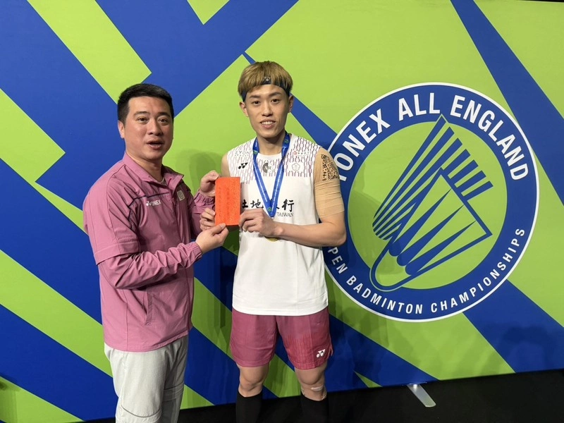 全英羽球賽台灣奪2冠　羽協每組發10萬元激勵金