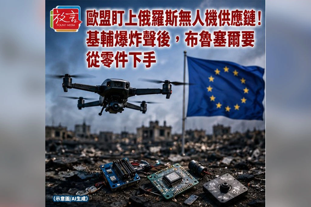 《放. 新聞／世界要聞／歐盟烏克蘭》歐盟盯上俄羅斯無人機供應鏈！基輔爆炸聲後，布魯塞爾要從零件下手