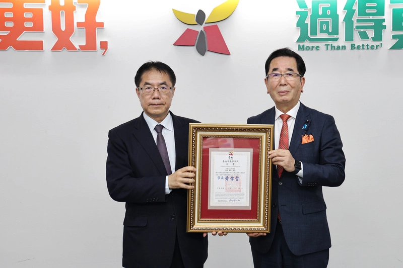 日本山口縣議員島田教明推動交流　獲頒台南榮譽市民