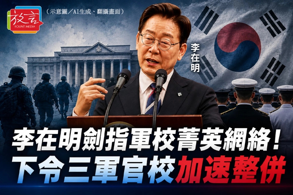 李在明劍指軍校菁英網絡！下令三軍官校加速整併　防政變風險再生