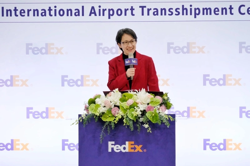 聯邦快遞桃機轉運中心啟用　副總統：對台投下信賴票