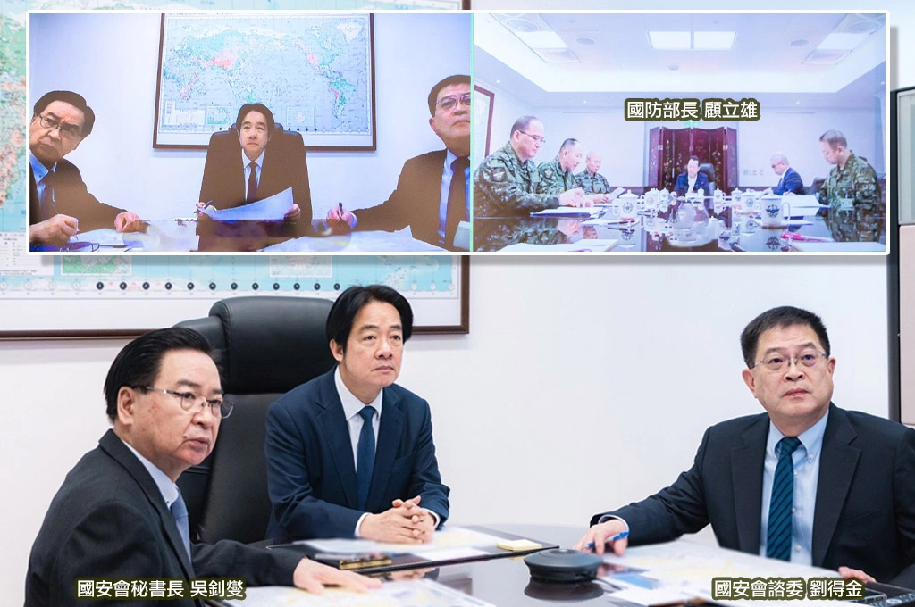 公布與顧立雄視訊會議畫面...賴清德譴責中國「破壞區域穩定挑釁國際秩序」:台灣不挑爭端、但絕不退讓