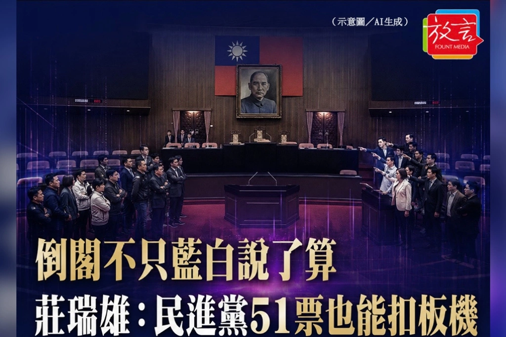 倒閣不只藍白說了算　莊瑞雄：民進黨51票也能扣板機