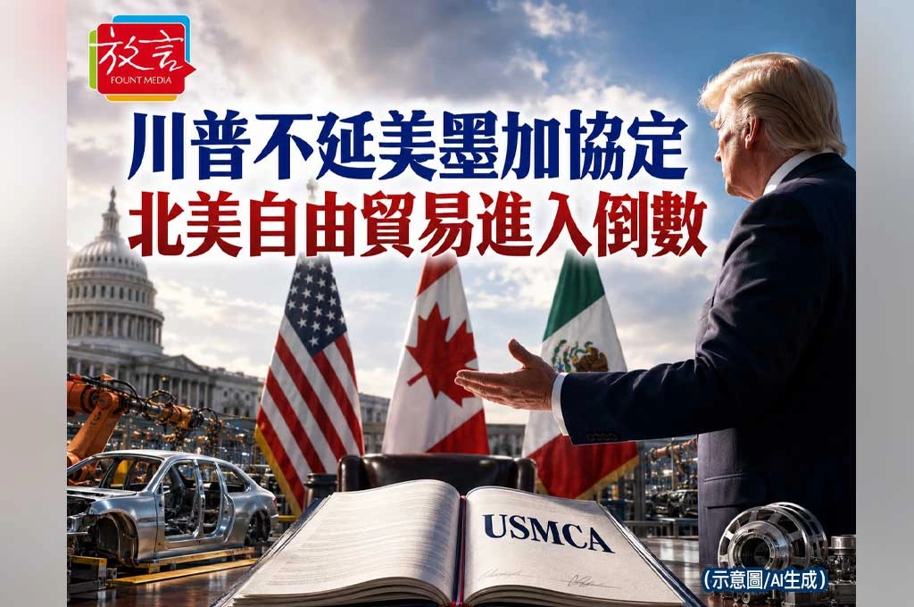《放. 新聞／世界要聞／美洲》北美自由貿易進入10年倒數！川普不延USMCA　加拿大、墨西哥被迫重談遊戲規則
