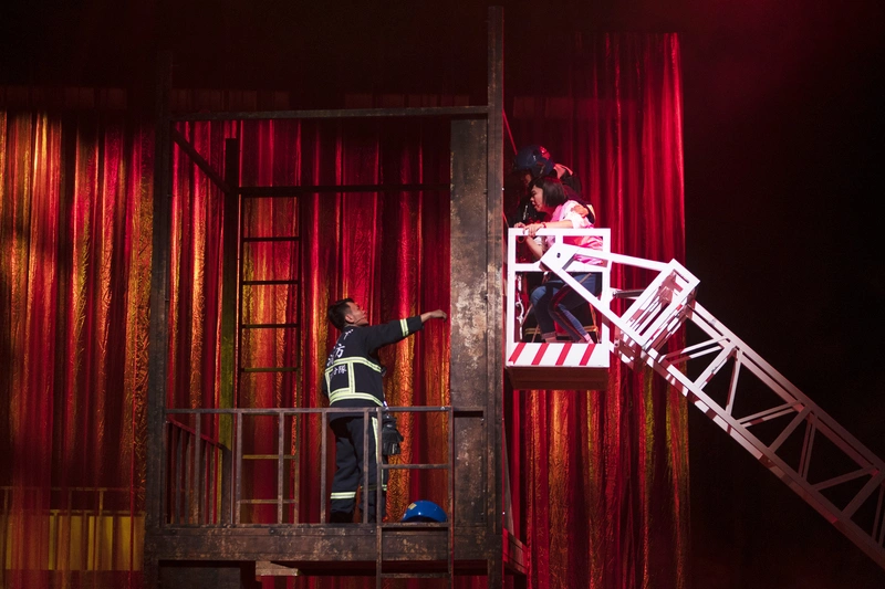 音樂劇「火神的眼淚」回歸　雲梯車還原救援現場