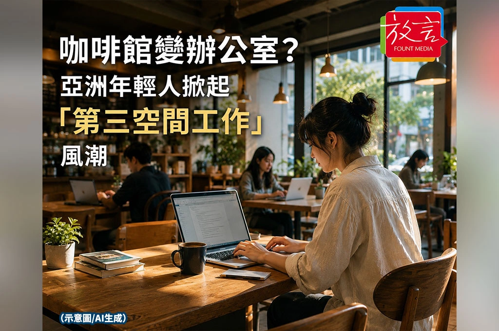 咖啡館變辦公室？亞洲年輕人掀起「第三空間工作」風潮