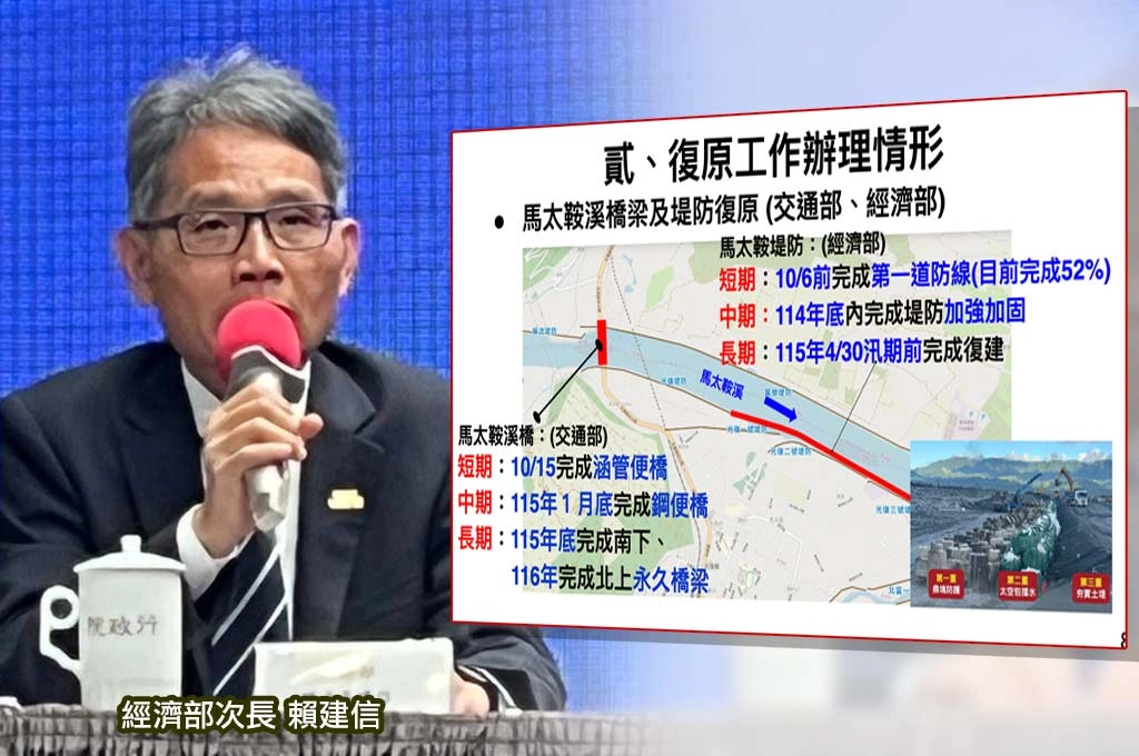 重建工作開始了!中央定調10/6前完成光復鄉污泥清除...經濟部曝馬太鞍堰橋樑、提防短中長期復原計畫