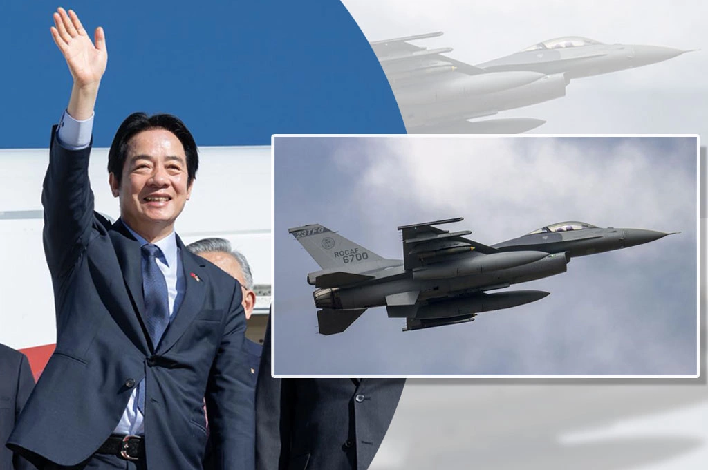 賴總統搭史國專機返台「預計10點40分國門談話」、空軍規劃派4架F-16V戰機護航