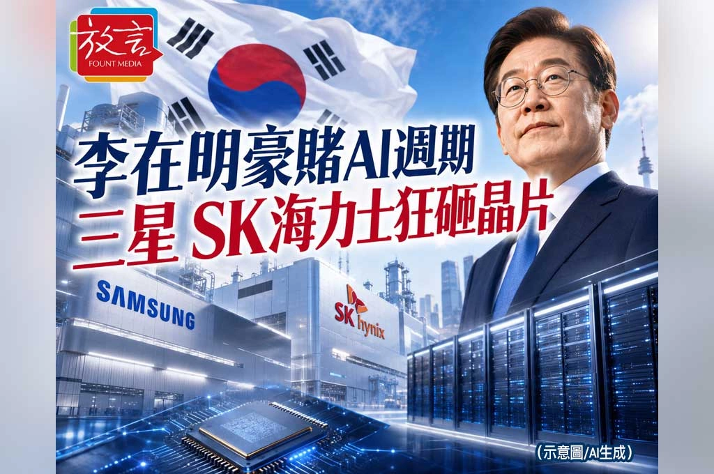 《放. 新聞／世界要聞／韓國》李在明豪賭AI週期！三星、SK海力士砸800兆韓元　最怕需求撐不到產能開出