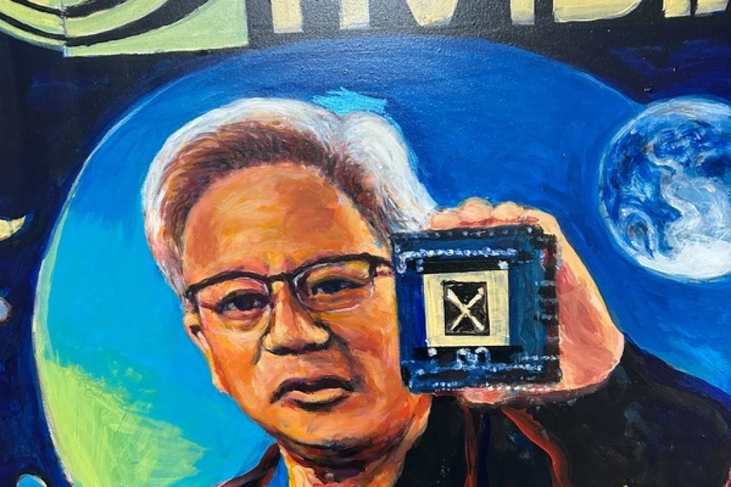 90歲畫家陳錦芳特展　黃仁勳親簽肖像畫將展出