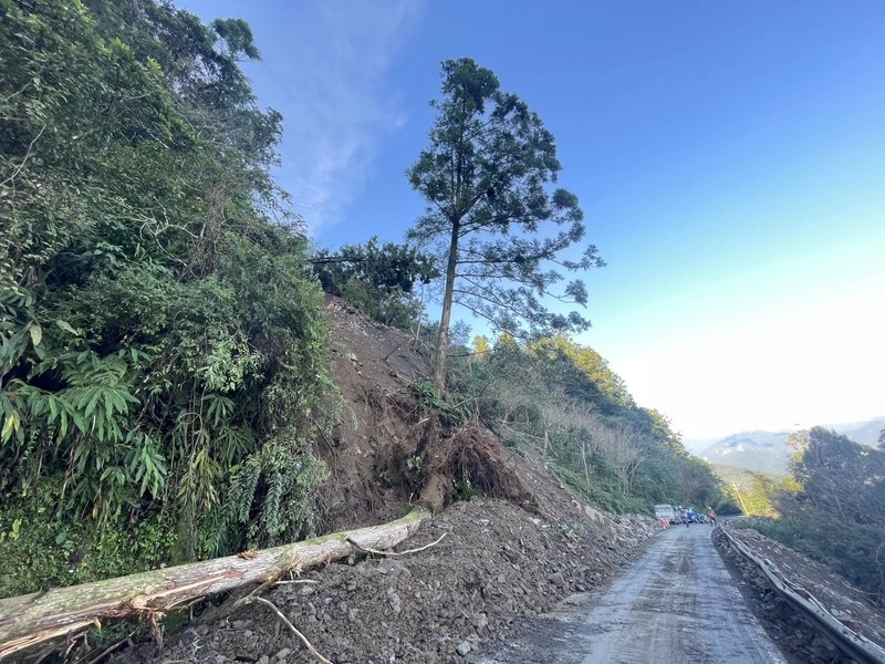 太平山宜專一線崩塌處有危木　11時起封路處理
