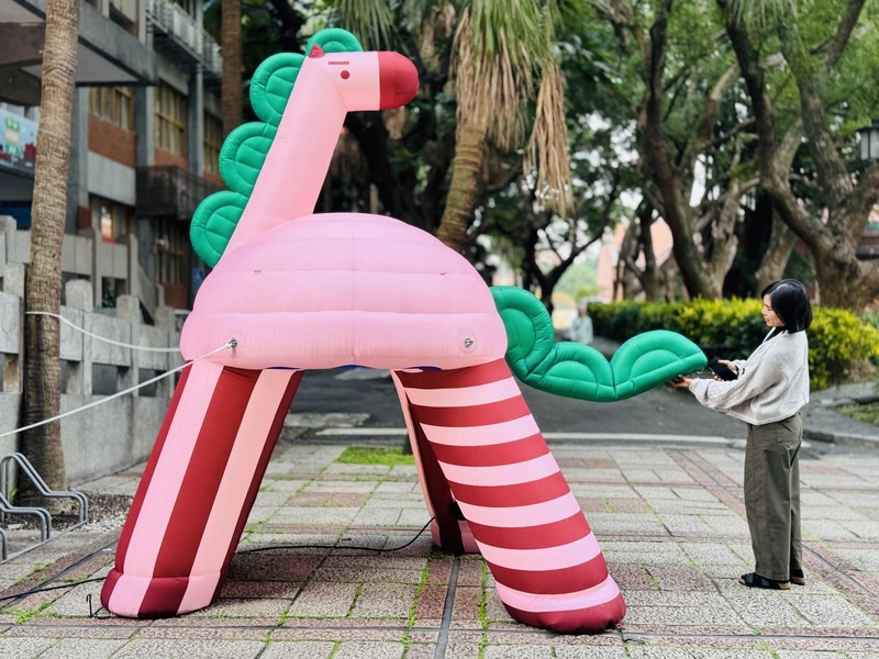 淡水古蹟博物館裝置藝術充氣馬亮相（2）