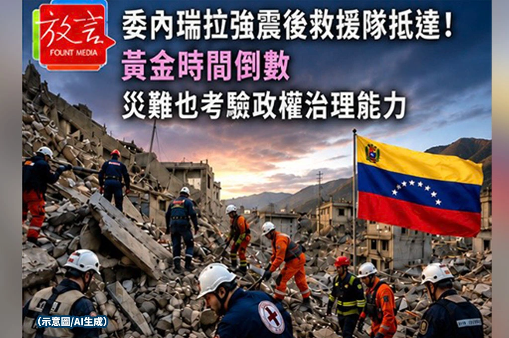 委內瑞拉強震後救援隊抵達！黃金時間倒數　災難也考驗政權治理能力