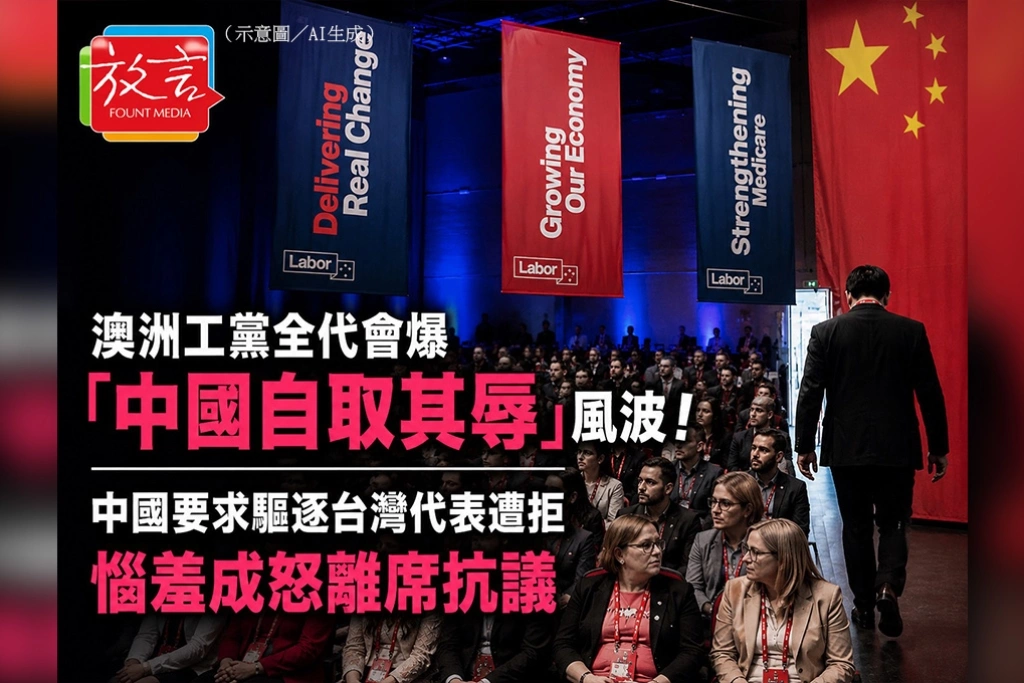 澳洲工黨全代會爆「中國自取其辱」風波！中國要求驅逐台灣代表遭拒　惱羞成怒離席抗議