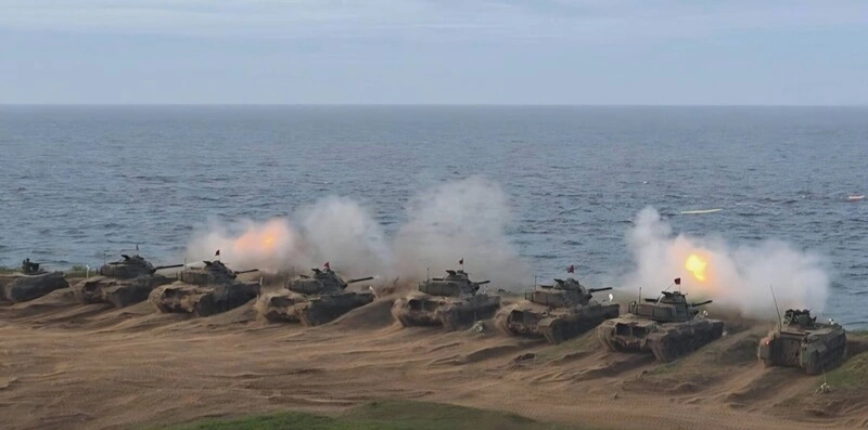 漢光演習澎湖要域火殲實彈操演　模擬應對敵軍登陸
