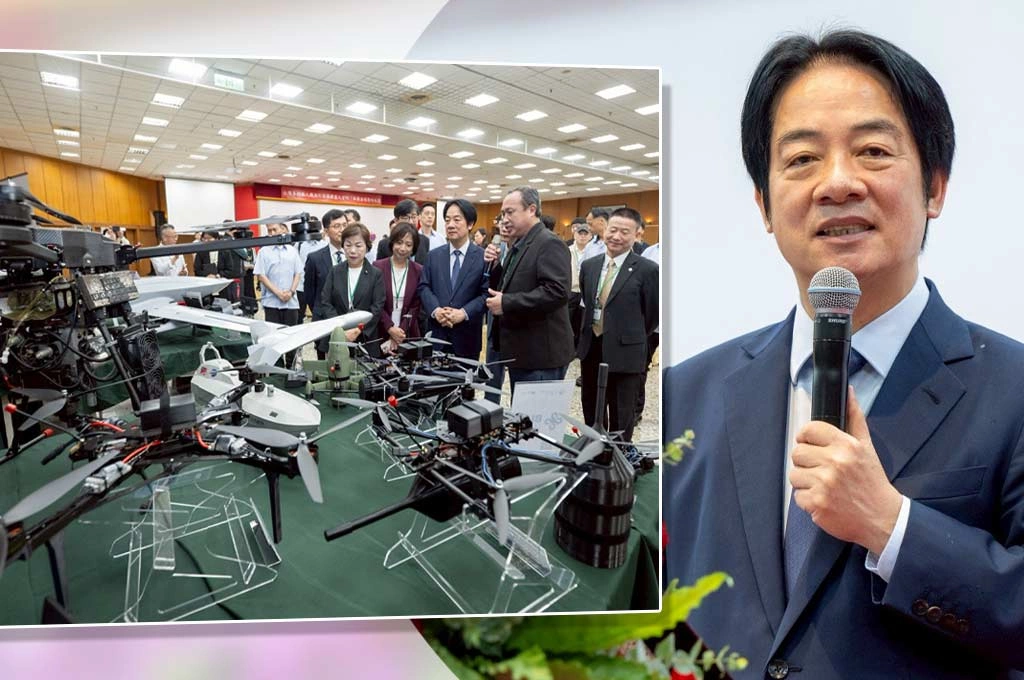 賴清德出席台中「無人機聯盟」喊話組國家隊：發展計畫422億元、有需要都能再增加！