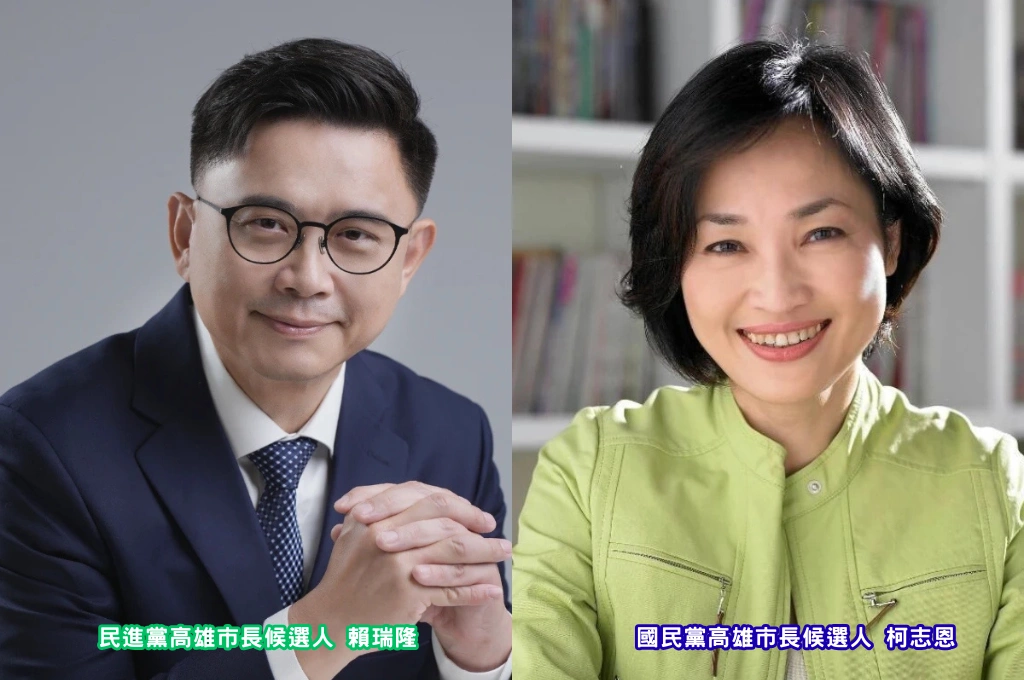 2026高雄市長最新民調出爐！賴瑞隆支持度一路超車 領先柯志恩16個百分點 年輕族群支持度衝高