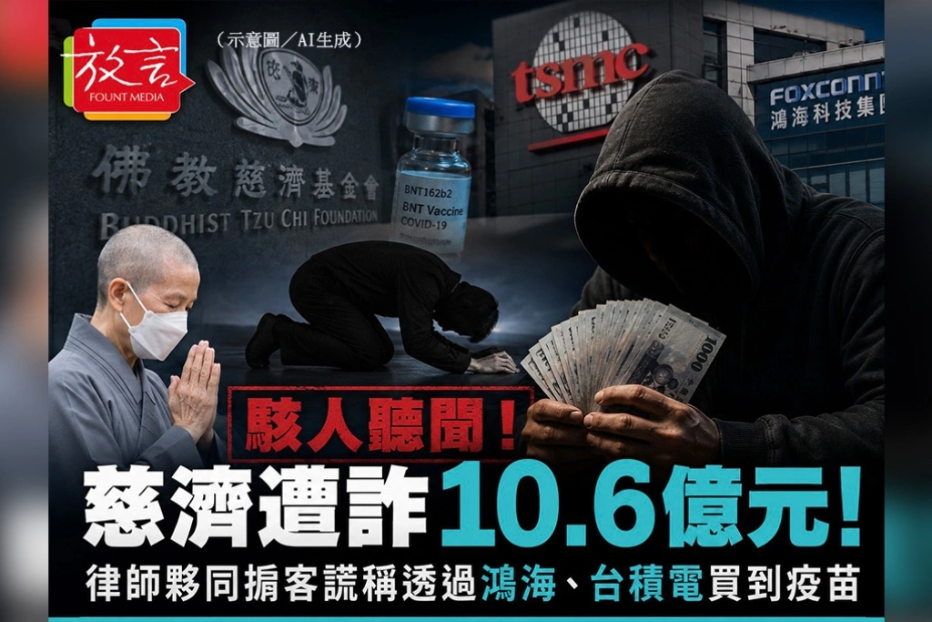 跪在證嚴面前涉騙走10.6億！女律師、掮客謊稱替鴻海台積電買BNT　17人遭起訴