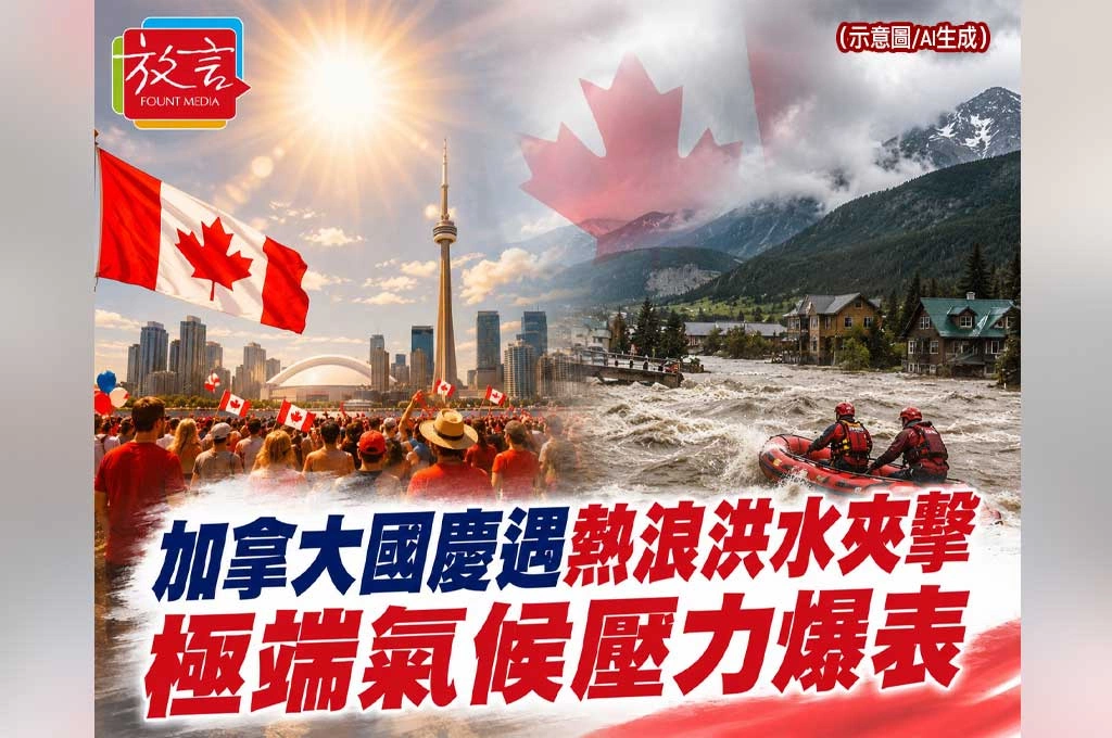 《放. 新聞／世界要聞／加拿大／氣候》加拿大國慶日不只煙火！東部熱浪、西部洪水　極端氣候同日夾擊