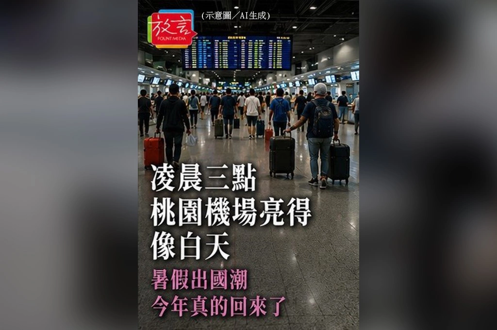 凌晨三點，桃園機場亮得像白天  暑假出國潮，今年真的回來了