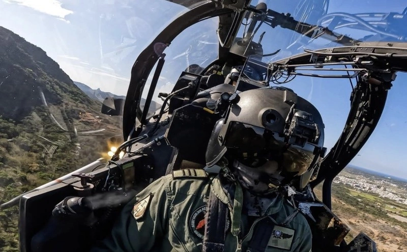 航特602旅恆春實彈射擊　直升機克服落山風完成訓練