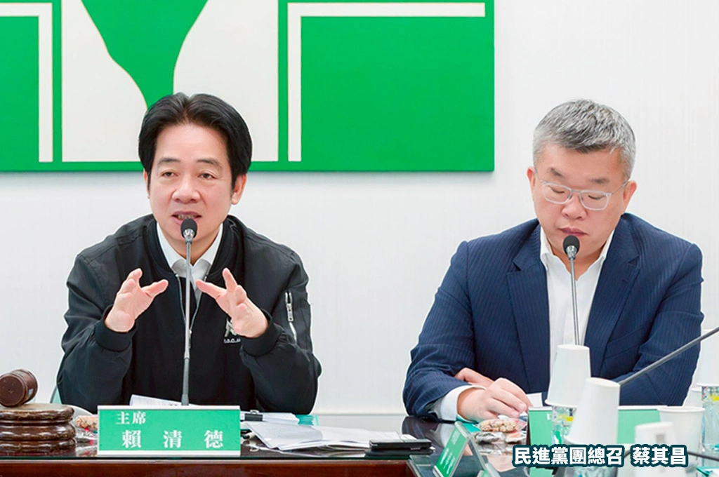中國壓迫致賴清德取消出訪、蔡其昌代理主席機會飛了：週五院會邀藍白提譴責主決議！