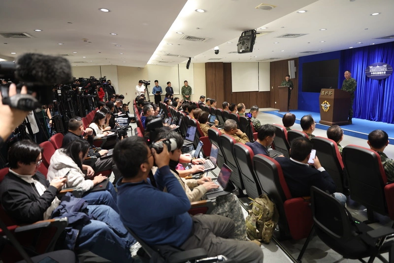 中共對台軍演　國防部說明應處作為媒體關注