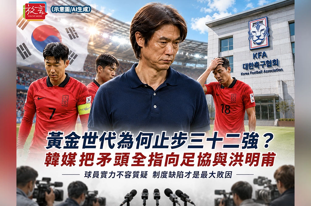 黃金世代為何止步三十二強？韓媒把矛頭全指向足協與洪明甫