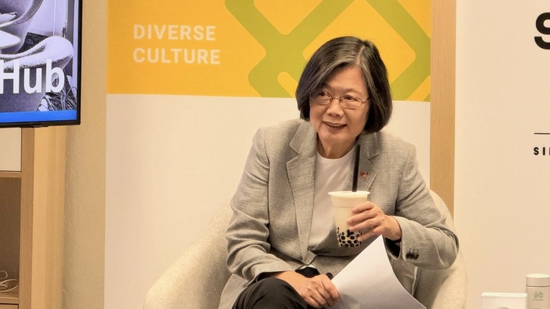 蔡英文矽谷會台灣新創菁英　笑稱總統任內沒請AI幫忙