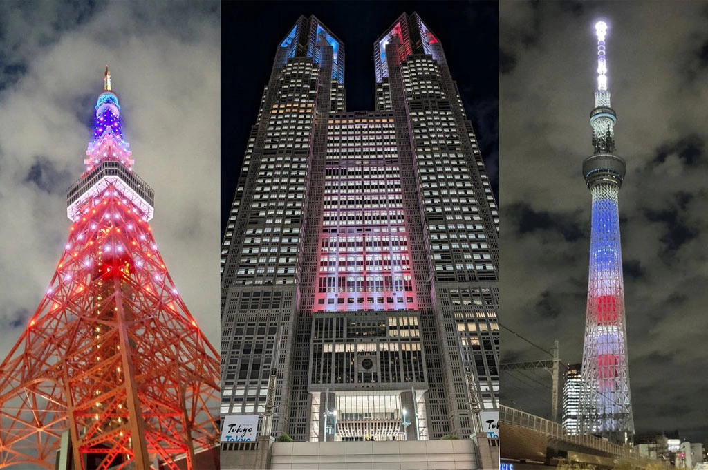 川普抵達東京...高市早苗社群曬「日本地標」美國旗燈光秀：期待明天見面「加強美日同盟」！