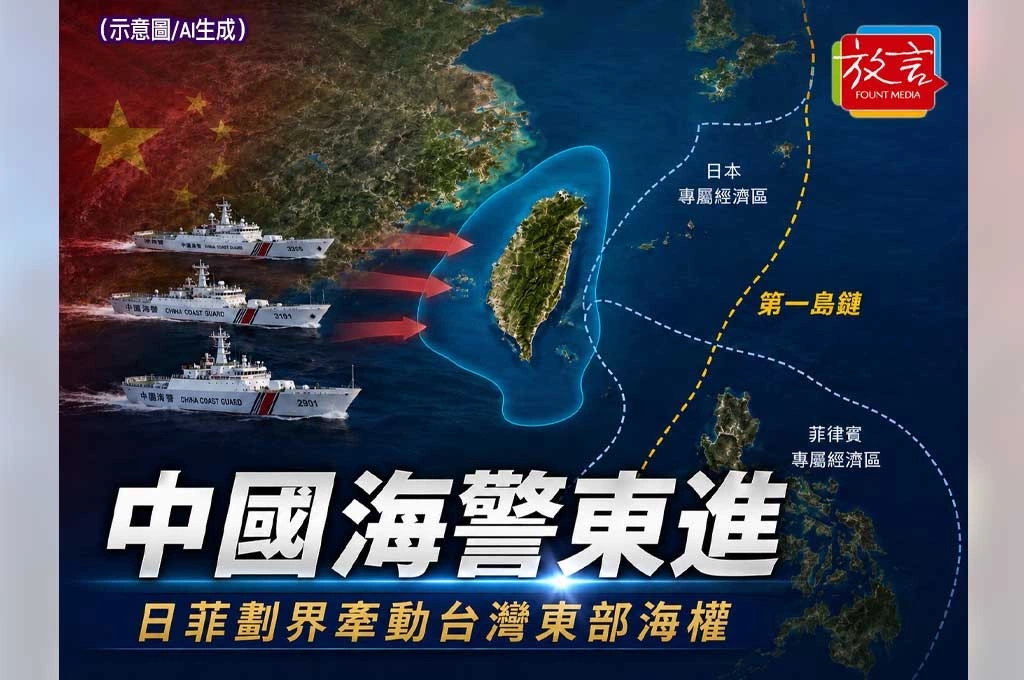 《放. 新聞／世界要聞／印太》中國海警東進台灣東部海域　日菲海洋劃界談判牽動第一島鏈