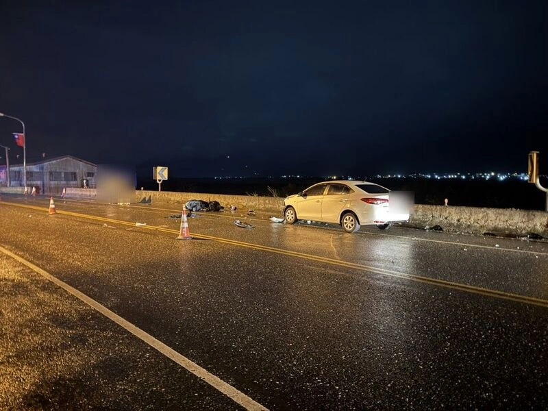 台9線機車自摔與車輛碰撞　國中老師送醫不治