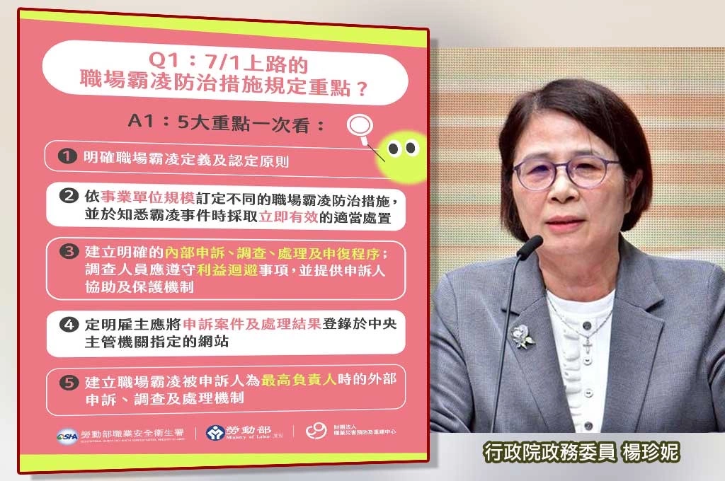 楊珍妮停職今天生效!職場霸凌新制同日上路 制度問責不能只停在一紙命令