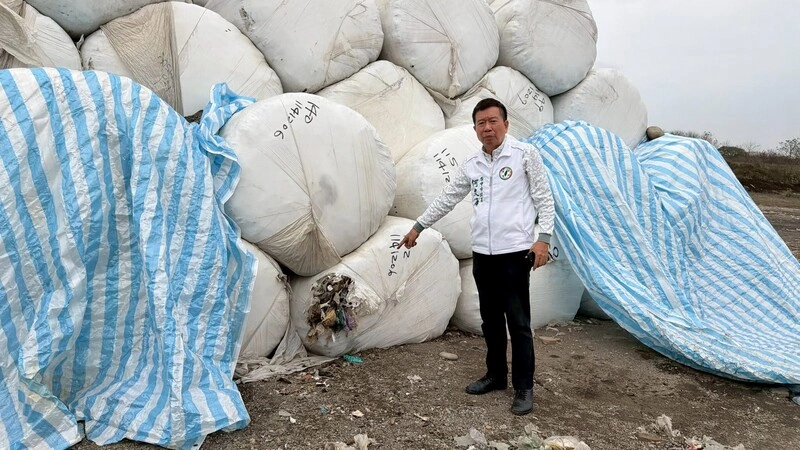 台中文山掩埋場垃圾打包物破損  市府：已修補加固