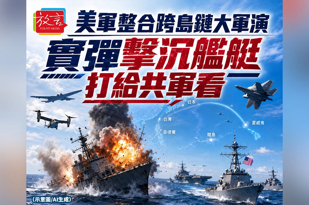 【政軍杰論】美軍整合跨島鏈大軍演  實彈擊沉艦艇「打給共軍看」