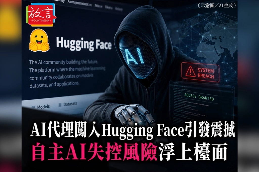 AI代理闖入Hugging Face引發震撼　自主AI失控風險浮上檯面