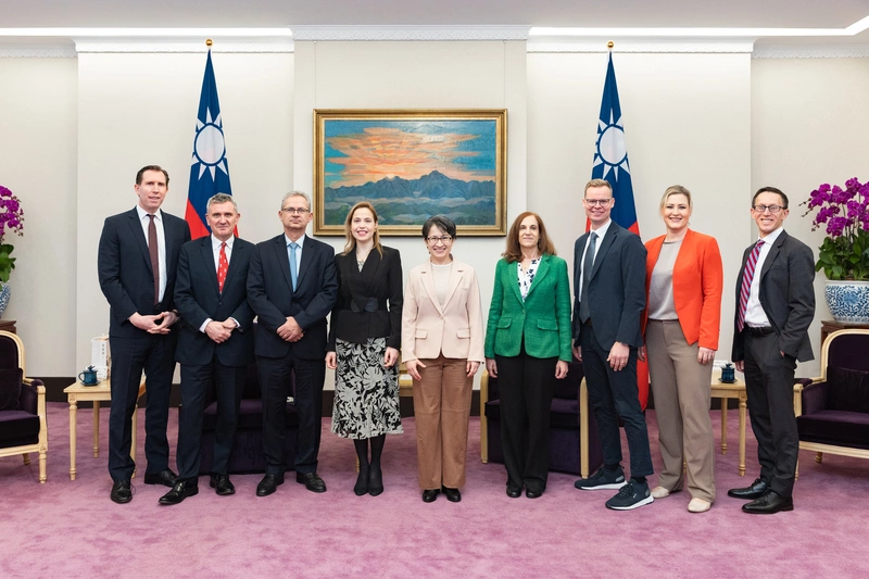 蕭副總統接見德國馬歇爾基金會訪團