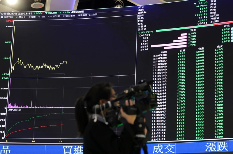 台股重摔1489點史上第4慘　台積電跌80元高價股疲軟