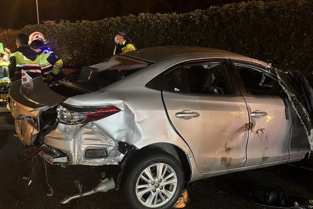 國3台中段3車事故　1死1重傷1輕傷