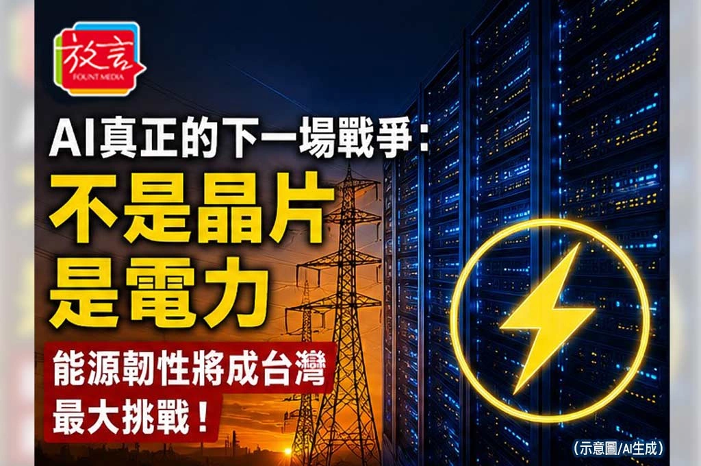 《放．專題》AI真正的下一場戰爭：不是晶片　是電力