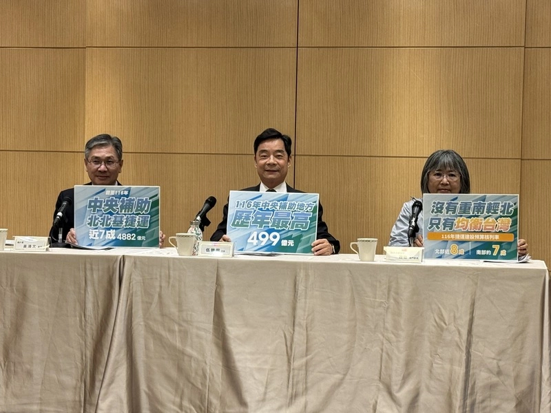 捷運補助增5.6倍 交部：3原則給補助經費