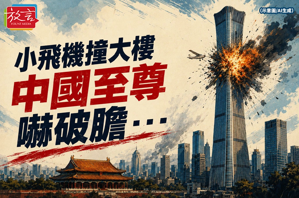 【別創一格】小飛機撞大樓，中國至尊嚇破膽‧‧‧