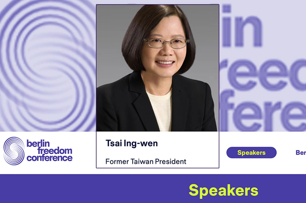 蔡英文11/8赴德國出席「柏林自由會議」發表演說!小英辦公室:深化台德、歐洲交流
