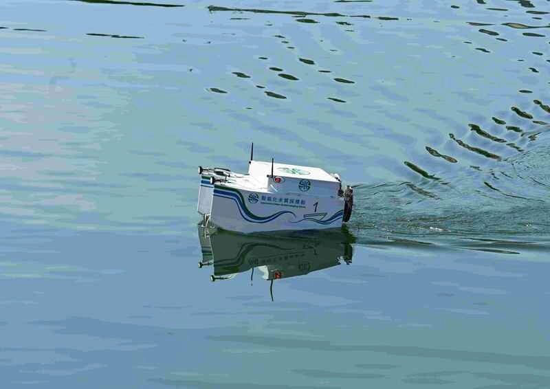 智能遙控船進駐鳥嘴潭人工湖