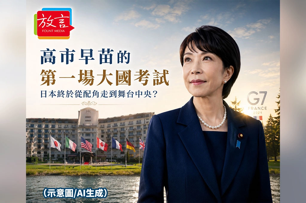 《放. 新聞／G7峰會》高市早苗的第一場大國考試　日本終於從配角走到舞台中央？
