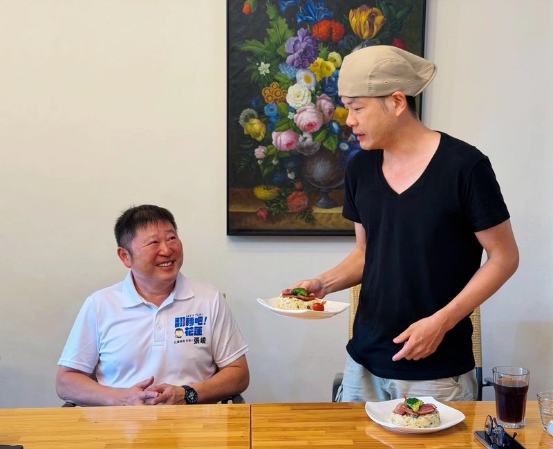 河智媛合照遭後製花蓮選舉廣告　游淑貞團隊澄清