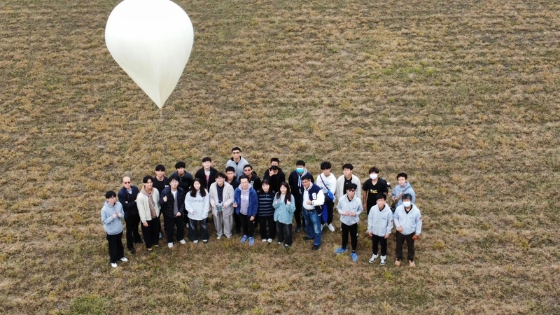 成大完成探空氣球釋放